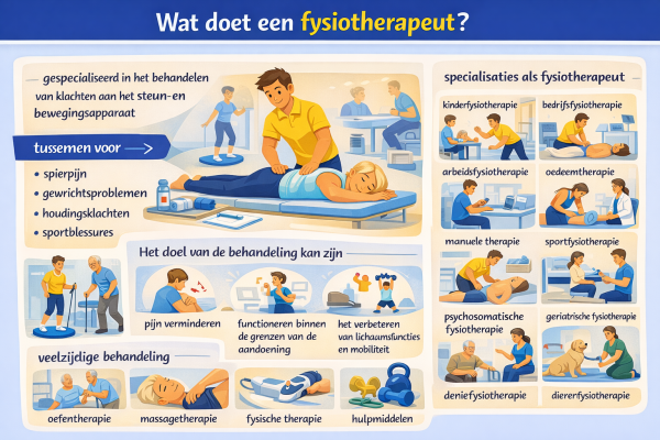 Alles over het beroep fysiotherapeut Wat doet een fysiotherapeut